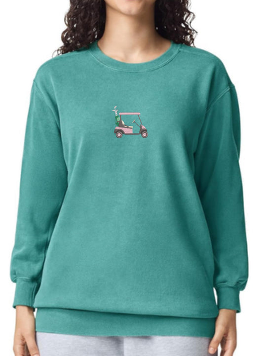 Country Club Cozy Seafoam Crewneck