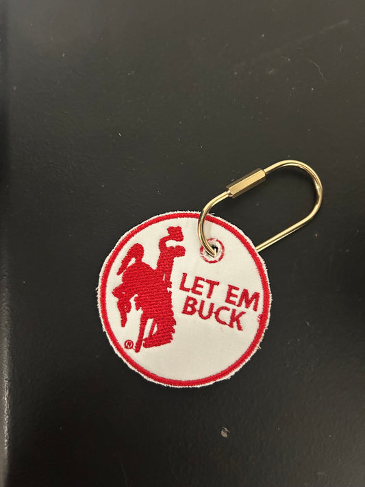 'LET EM BUCK' Keychain