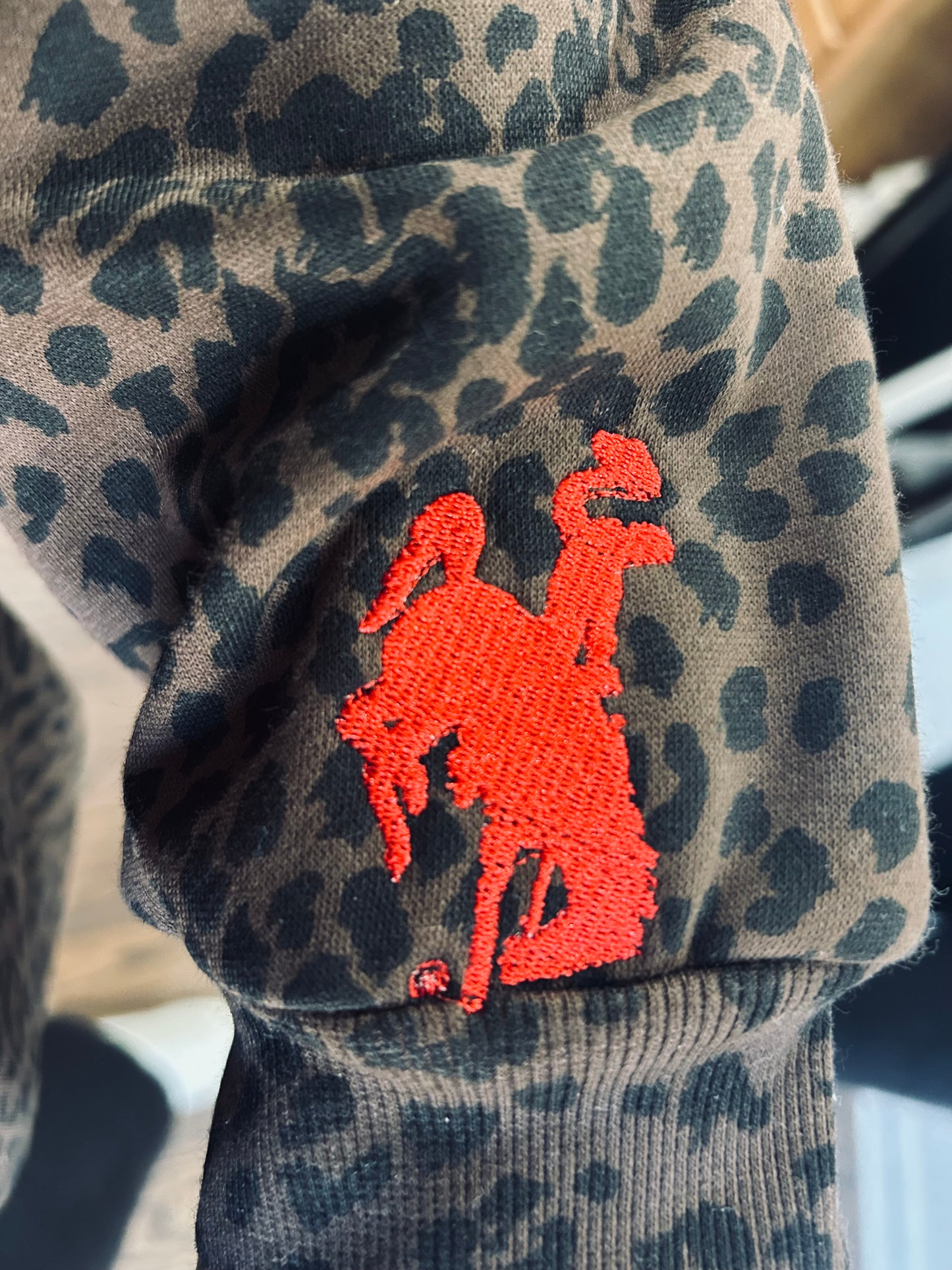 'LET EM BUCK' Leopard Crewneck