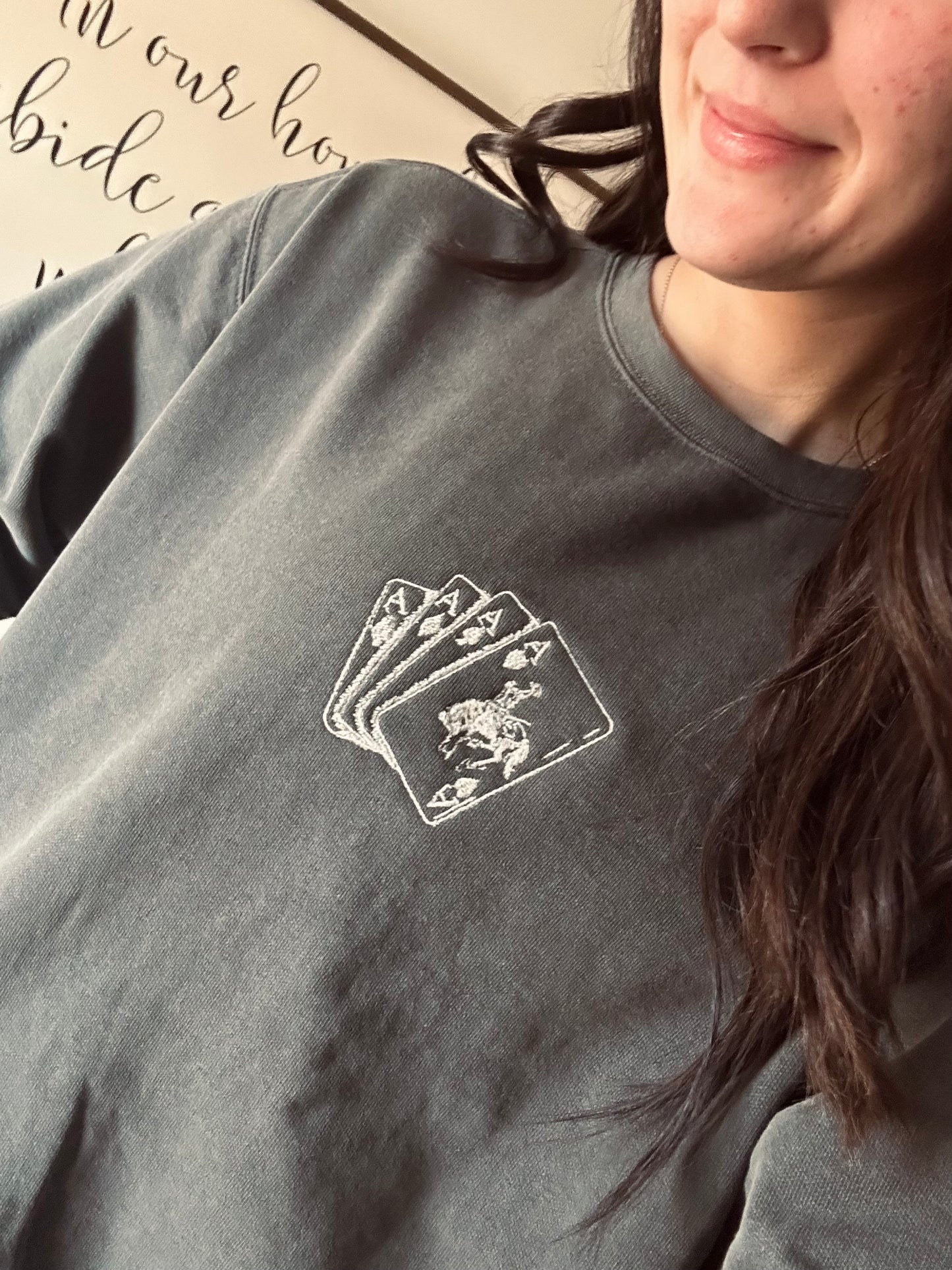 Ace Up Cowboy Crewneck